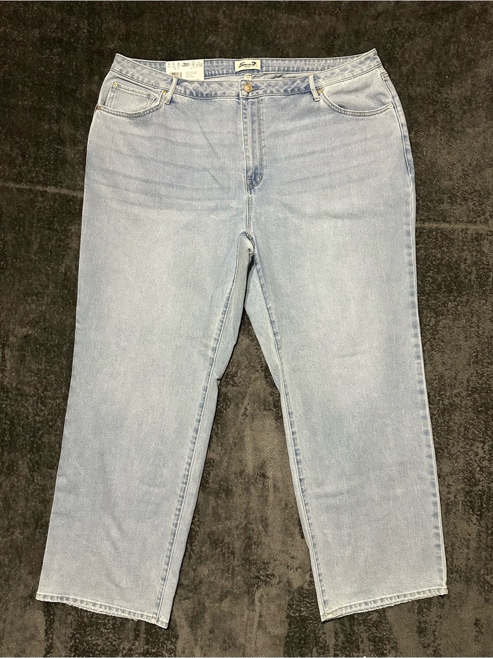 🆕 Seven7 Light Blue Loose Straight Leg Jeans